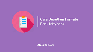 Check nama anda pada cek tersebut. 2 Cara Dapatkan Penyata Bank Maybank Online Maybank2u