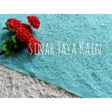 Warna hijau memang terlihat sangat segar. Kain Brokat Halus Sofia Untuk Kebaya Warna Hijau Mint Motif Daun Shopee Indonesia