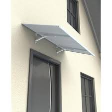 Palram Columba 1500 Twin Wall Aluminum Awning 703407 The Home Depot Aluminum Awnings Home Door Canopy