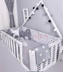 combined crib edge protection and duvet cover set gray zigzag and gray star linens set 80x130 bed size bed sizes duvet covers duvet cover sets