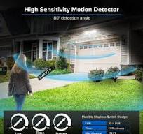 40W LED Security Light With Motion Sensor - 4000 Lumen Dual-Head Flood  Light 3000K/5000K IP65 Waterproof