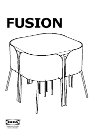 Ikea fusion dining table 4 chairs brown black in. Fusion Table And 4 Chairs Brown Black Chrome Plated Ikeapedia