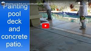 The stain did not change the texture of the concrete deck; Pool Deck Painting Phoenix
