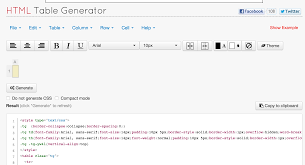 Html Table Generator Create New Table Or Import Spreadsheet Or Csv And Convert It Into Html Html Table Generation Spreadsheet Coding