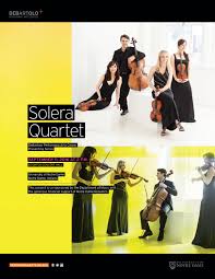 solera quartet fall concert program by debartolo