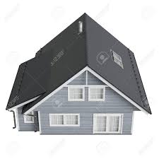 .kann man sich hier ansehen. Haus Villa Mit Ziegeldach Ansicht Von Oben 3d Grafik Isoliert Objekt Auf Weissem Hintergrund Lizenzfreie Fotos Bilder Und Stock Fotografie Image 48266568