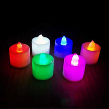 Red White Yellow Pink Blue Green Colorful Led Tea Light Candles Led Tea Light Candles Candles Flameless Candles