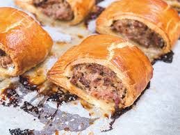 To make the sausage rolls, roll out the dough and cut it into strips. Best Sausage Roll Simple Recipe Butcher Richard H Turner Uses Sage And Prunes Bloomberg