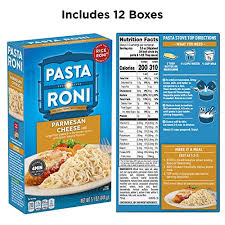 * the % daily value (dv) tells you how much a nutrient in a serving of food contributes to a daily diet. Amazon Com Pasta Roni Parmesan Cheese Angel Hair Capellini Pasta Mix 5 1 Oz Pack Of 12 Capellini Pasta Grocery Gourmet Food