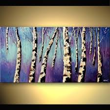 Birch Tree Wall Art Canvas 