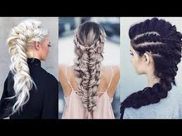 Slick hair into a side ponytail, and then braid large sections of the hair like actress yara shahidi. 15 Best Braided Hairstyles 2020 Cute And Easy Braid Styles We Love Youtube