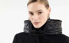 Toggle Coat in Wool Fabric BLACK Woman NAW59493430SGLXZB999