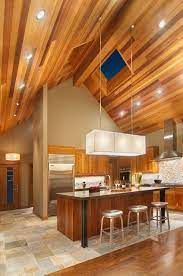Recessed lighting on vaulted ceilings or sloped ceilings are a refined and classic accent in larger living spaces. 20 Stunning Attic Room Design Ideas Contemporary Kitchen Vaulted Ceiling Lighting House Design