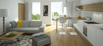 The kitchen island is the only element that separates these two spaces. 4 Furniture Layout Floor Plans For A Small Apartment Living Room Tips Forrent