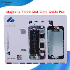 Us 3 99 Magnetic Screw Mat For Iphone 6 7 7 Plus Work Guide Pad Professional Plate Tools For Iphone 5s 6s 6 Plus Repair Chart Templates In Phone