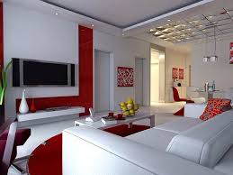 Ruang Tamu Ini Kelihatan Simple Dan Rapi Warna Merah Putih Hitam Warna Yg Keren Mnrut Gua Room Color Design Living Room Red Paint Colors For Living Room