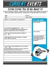 Current Events Worksheet For Middle High School Free Current Events Worksheet Teaching Middle School Social Studies Middle School