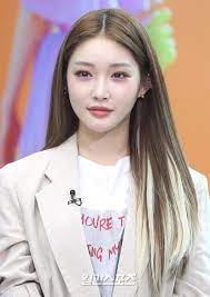 Chungha Brown And Blonde Streaks Hair Inspo Color Hair Inspiration Color Two Color Hair