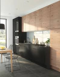 Cuisine Noire Et Bois Cuisine Noire Et Bois Credence Cuisine Noire Et Bois Ilot Cuisine Noire Et Bo In 2020 Small Kitchen Makeovers Kitchen Interior Modern Kitchen