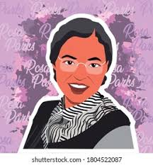 Vector Rosa Parks First Lady Civil Stock Vector (Royalty Free) 1804522087