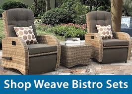 Brunswick teak patio chair with cushions birch lane™ frame color/cushion color: Weave Patio Garden Furniture Sets And Woven Chairs For Sale Uk