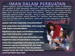 2:1 jadi karena dalam kristus ada nasihat, ada penghiburan kasih, ada persekutuan roh, t ada kasih mesra dan belas kasihan, u 2:2 karena itu sempurnakanlah v sukacitaku dengan ini: Iman Yang Bekerja Lesson 6 For November 8 Ppt Download