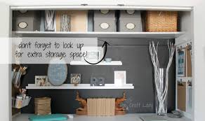 However, keeping supplies tidy can be a problem for some crafters. Remodelaholic Making An Organized Closet Office Craft Space