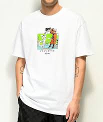 primitive x dragon ball z goku frieza white t shirt zumiez shirts graphic apparel t shirt