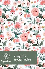 The most common muted floral pattern material is cotton. Audrey Floral Vintage By Crystal Walen Hand Painted Floral Pattern In Muted Vintage Tones On Fabric Wall Watercolor Design Floral Painting Floral Watercolor