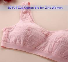 Teens Girls Cotton Bras Panty Set Wire Free Lightly Padded Training Bra 3pcs Bras Ca18h47sz75 Training Bra Cotton Bras Cheap Girls Clothes