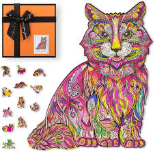 Finder is committed to editorial independence. Buy Mo Happy Wooden Jigsaw Puzzles For Adults And Kids Unique Animal Shaped Puzzles 200 Pieces Cute Cat Artifact Puzzle Irregular Shape Best Gift For Friend And Family 11 8h 9 8 Inch Medium Cute
