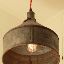 Large Old Galvanized Funnel Becomes A Great Hanging Light Rustic Lighting Hanging Pendant Light Fixtures Pendant Light Fixtures