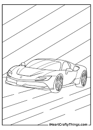 Cars have always been popular among kids, especially boys, as a subject of artwork. Ferrari Coloring Pages Updated 2021