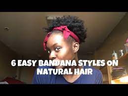 This is only an example of how you can combine a long hair bandana with absolutely anything, even a straight purple wig with asymmetric bangs. 6 Easy Hairstyles On Short 4c Natural Hair With Bandanas Youtube
