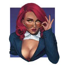 1girls adjusting eyewear adjusting glasses breasts chandeloor  cleavage dark-skinned female dark skin doja cat female female only green  eyes lipstick looking at viewer looking over eyewear looking over glasses