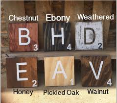 Farmhouse Decor Large Scrabble Wall Tiles Rustic Wall Decor Large Wall Tiles Housewarming Gift Farmhouse Tiles Wooden Scrabble Tiles Scrabble Tiles Wall