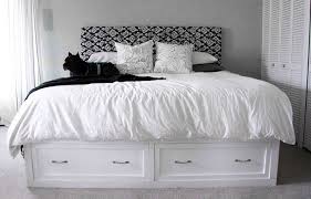 Bespoke double or king size white black shabby cream french rococo bed chic wood. Classic Storage Bed King Ana White