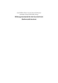 Wir haben für ihre private blutdruckmessung eine übersichtliche blutdrucktabelle zum ausfüllen und ausdrucken erstellt, damit haben sie ihre blutdruckwerte stets zur hand und können. Pdf Bildungsstandards Fur Die Grundschule Mathematik Konkret