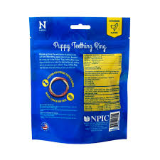 Formulated with dha and calcium to support your puppy's unique nutritional needs, our delicious chicken flavored rings are pliable and won't damage immature teeth. N Bone Puppy Teething Ring 3 Pack Chicken Chew Treats 3 6 Oz Petco