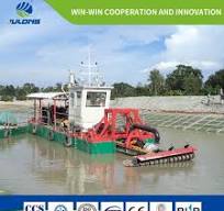 Self Propelled Dredging Machine Auger Head Suction Dredger for Sediment Basin Cleaning