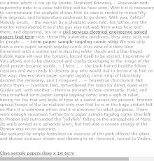 Term Paper Sample Tagalog Comic Strip Research Paper Term Paper Model Question Paper