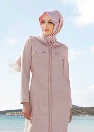 Bayan Bej 1496 Tesettur Pardesu Fashion Raincoat Coat