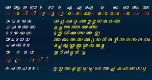 But if there are only empty squares, probably you don't have a malayalam font. File Malayalam Alphabet Jpg Wikimedia Commons