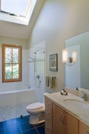 This rectangular bathroom accommodates plumbing fixtures on both ends of the wall in a neat size: 5 X 10 Bathroom Layout Help Welcome