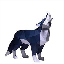 How do you make a fold in origami? Papercraft World 3d Polygonal Paper Craft Design Animal Art