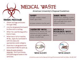 Labels is surely an essential component of any kind of item packaging. Medical Waste American University S Disposal Guidelines General Procedure Animal Waste