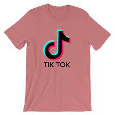 Tiktok Shirt Pink Print Clothes Shirts Redbubble Shirt