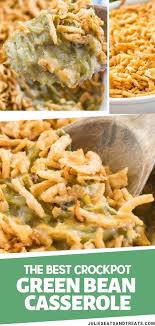An Easy And Delicious Green Bean Casserole Made In A Slow Cooker It Is Perfect Green Bean Casserole Crock Pot Greenbean Casserole Recipe Crockpot Green Beans