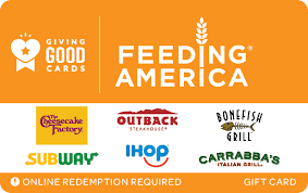 Check spelling or type a new query. Giving Good Feeding America Egift Cards Kroger Gift Cards