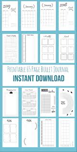 Printable Bullet Journal 65 Pages Your Download Includes 3 Files Pdf In A4 Size Bullet Journal Ideas Pages Bullet Journal Printables Bujo Bullet Journal